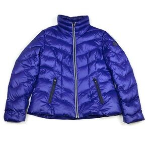 Guess Down Filled Puffer Jacket Blue Woman’s Large